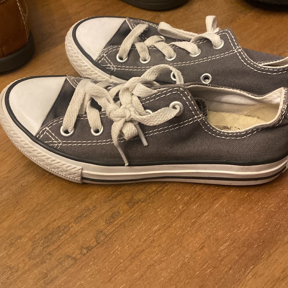 Converse kids Sz 13 grey All-Stars - Picture 6 of 7